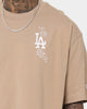 New Era Los Angeles Dodgers Mini Paisley T-Shirt Beige Over