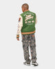 Lifted Anchors "Champion" Letterman Jacket Olive/Orange