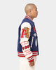 Lifted Anchors "Champion" Letterman Jacket Blue/Red