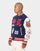 Lifted Anchors "Champion" Letterman Jacket Blue/Red