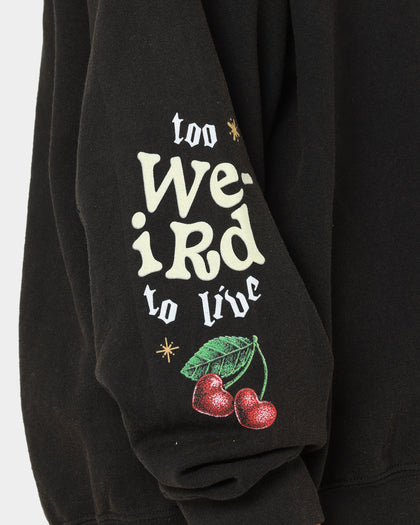 Goat Crew Too Weird To Live Vintage Crewneck Black Wash