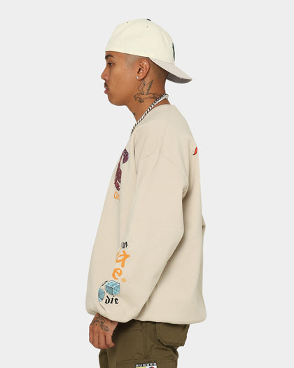 Goat Crew Too Weird To Live Vintage Crewneck Off White