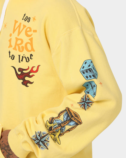 Goat Crew Too Weird To Live Hoodie Butter