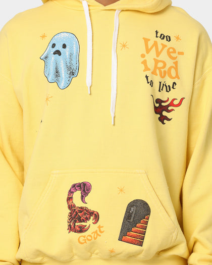 Goat Crew Too Weird To Live Hoodie Butter