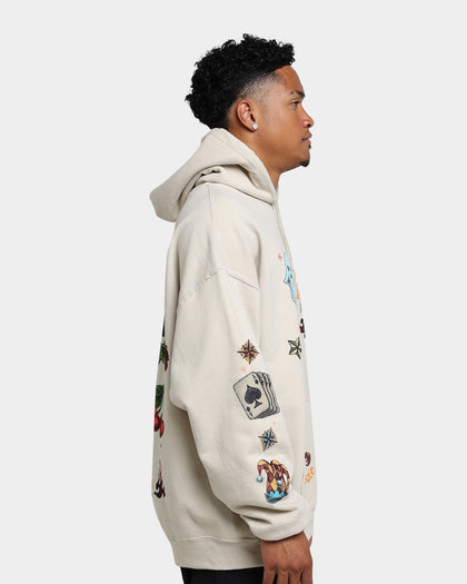 Goat Crew Too Weird To Live Hoodie Off White