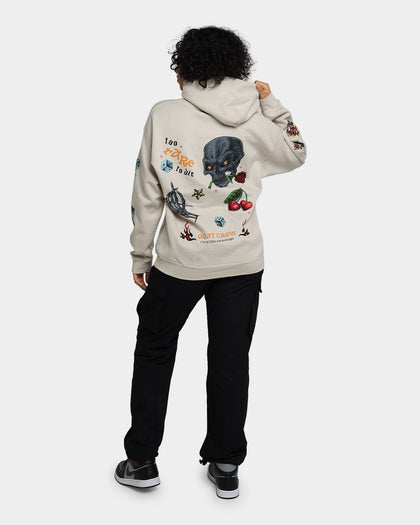 Goat Crew Too Weird To Live Hoodie Off White