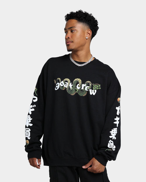 Goat Crew Sleeping Dragons Crewneck Black
