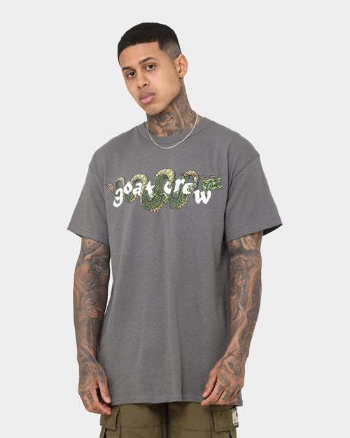 Goat Crew Sleeping Dragons T-Shirt Charcoal