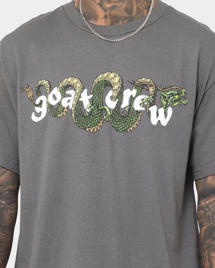 Goat Crew Sleeping Dragons T-Shirt Charcoal