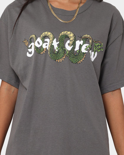 Goat Crew Sleeping Dragons T-Shirt Charcoal
