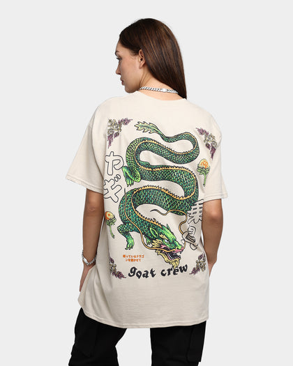 Goat Crew Sleeping Dragons T-Shirt Off White