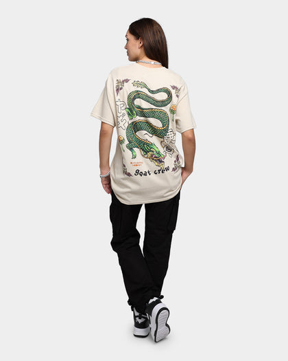 Goat Crew Sleeping Dragons T-Shirt Off White