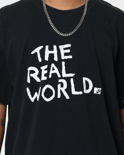 American Thrift X MTV The Real World Vintage T-Shirt Black Wash