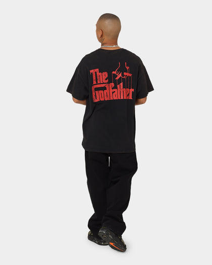 American Thrift X The Godfather The Godfather Cat Vintage T-Shirt Black Wash