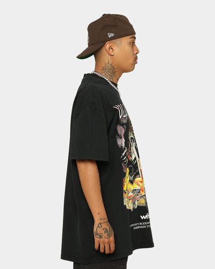 WNDRR Hollywood Hell T-Shirt Washed Black