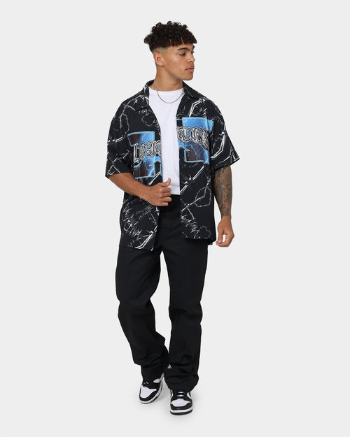 Loiter Frontline Button Up Shirt Black