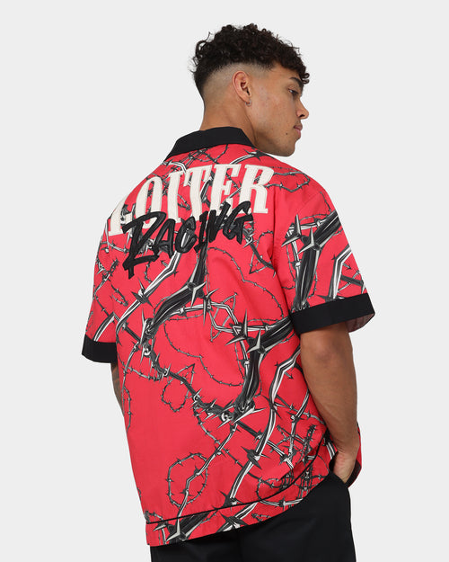 Loiter Daytona Mechanic Button Up Shirt Red