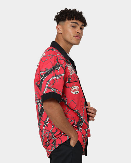 Loiter Daytona Mechanic Button Up Shirt Red
