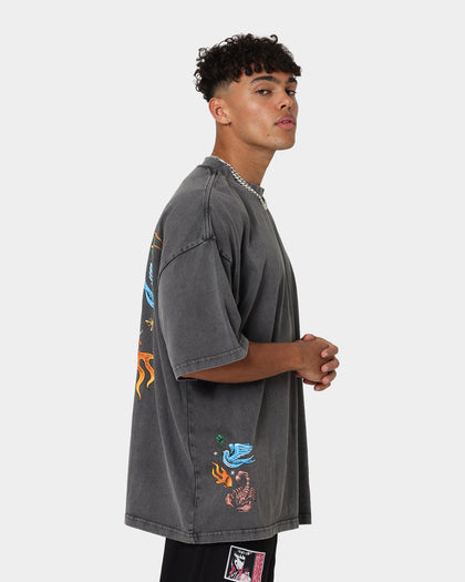 Loiter Hearts Ablaze T-Shirt Charcoal