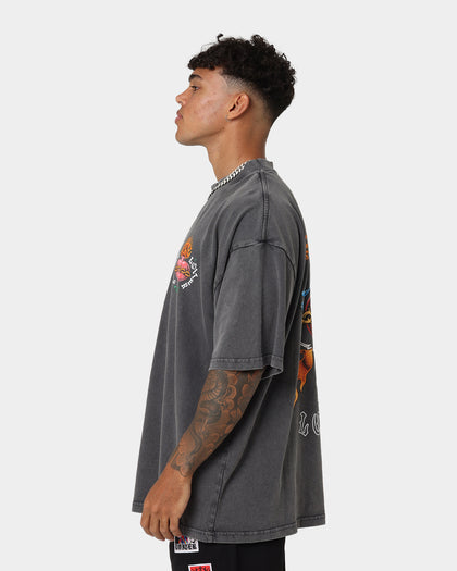 Loiter Hearts Ablaze T-Shirt Charcoal