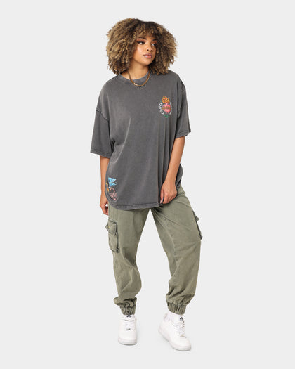 Loiter Hearts Ablaze T-Shirt Charcoal