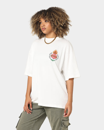 Loiter Hearts Ablaze T-Shirt Off White