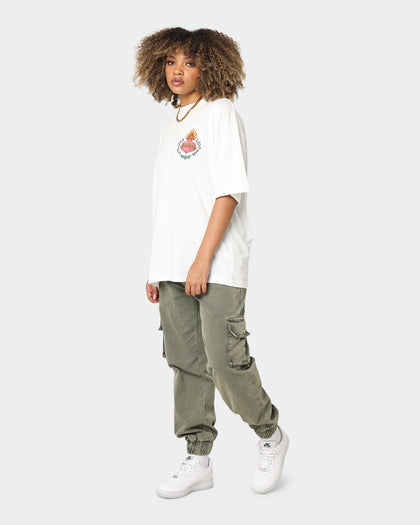 Loiter Hearts Ablaze T-Shirt Off White