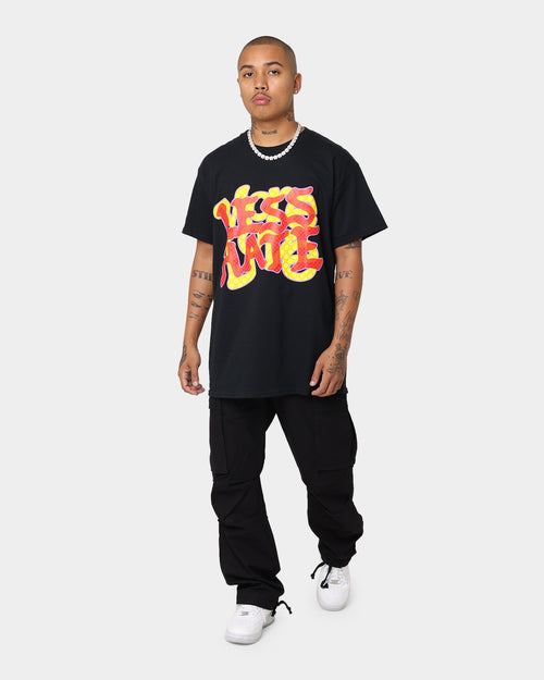 Goat Crew More Love Less Hate Puff Print T-Shirt Black/Red