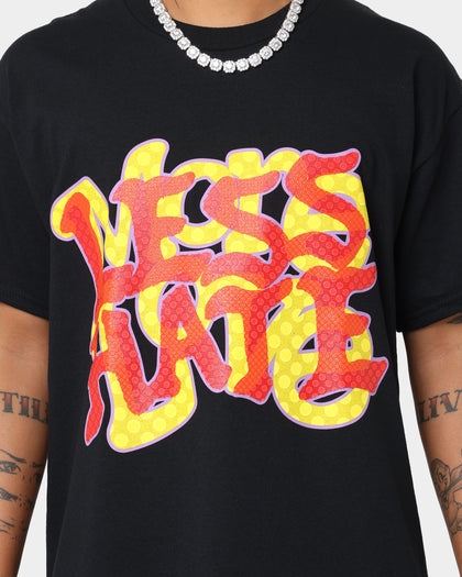 Goat Crew More Love Less Hate Puff Print T-Shirt Black/Red