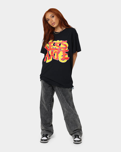 Goat Crew More Love Less Hate Puff Print T-Shirt Black/Red