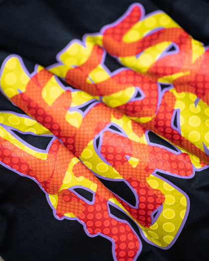 Goat Crew More Love Less Hate Puff Print T-Shirt Black/Red