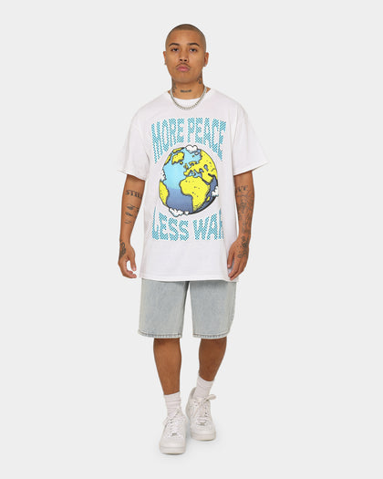 Goat Crew More Peace Less War Vintage T-Shirt White