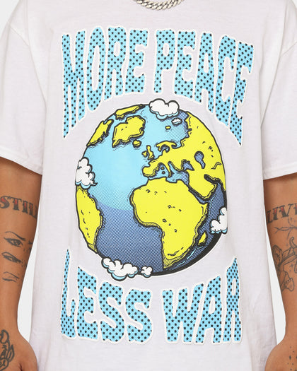 Goat Crew More Peace Less War Vintage T-Shirt White