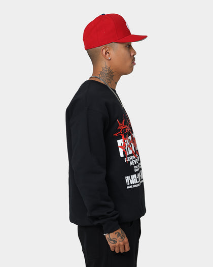 Rats Get Fat Pest Control Crewneck Black