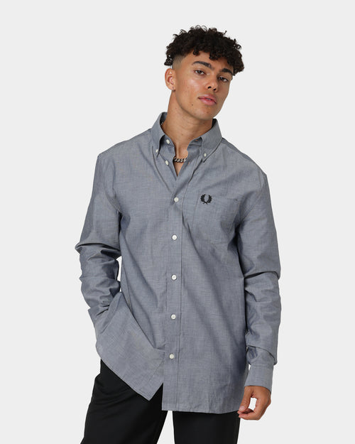 Fred Perry Button Down Collar Shirt Black