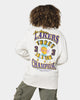 Mitchell & Ness Women's Los Angeles Lakers Three-Peat Long Sleeve T-Shirt Vintage White