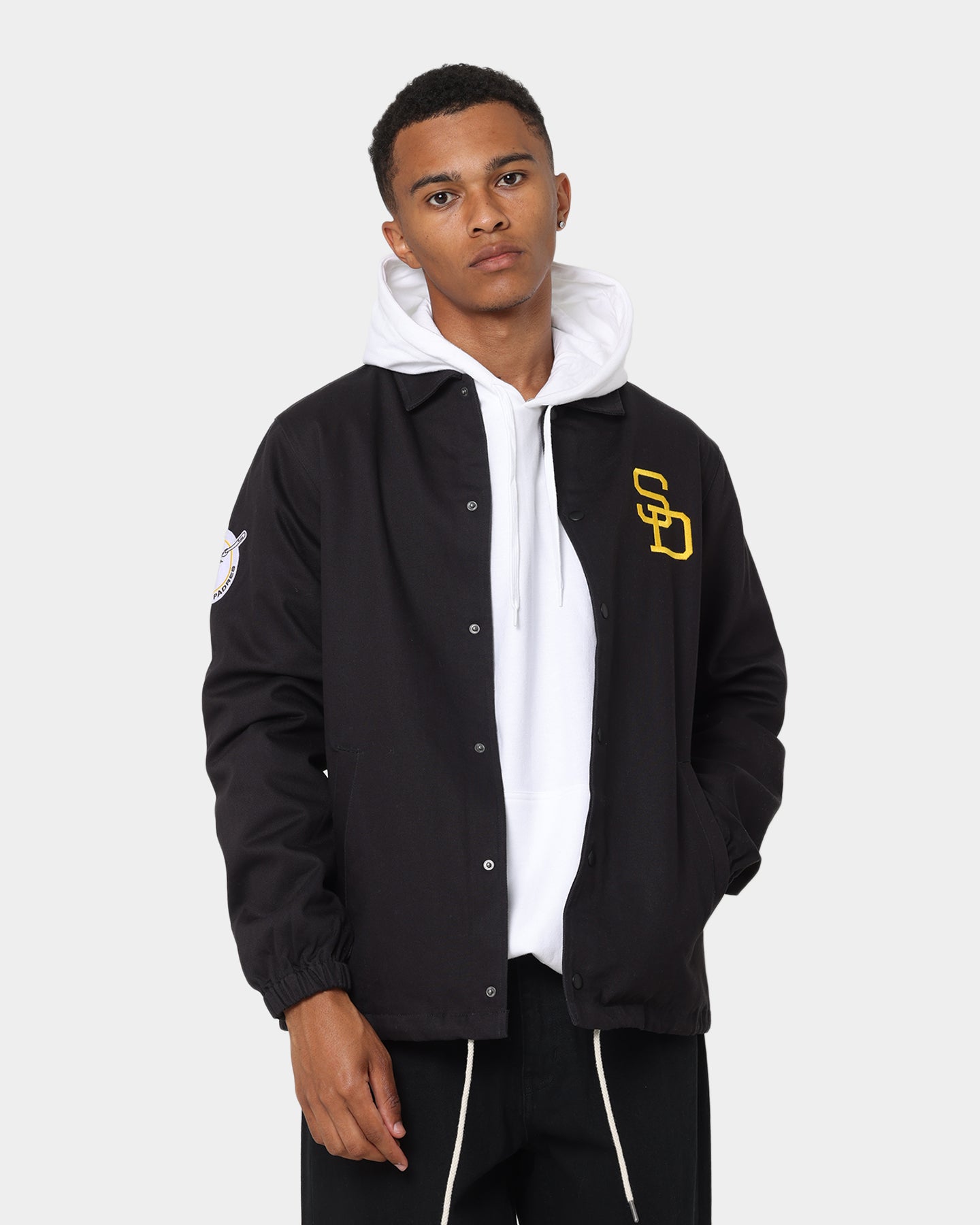 New Era San Diego Padres Heritage Coach Jacket Black | Culture