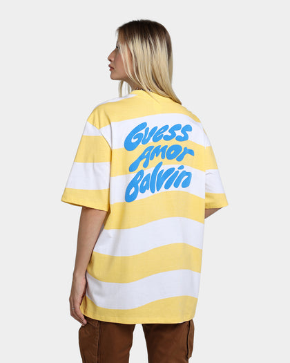 Guess Originals GUESS Originals X J Balvin Wavy T-Shirt Yellow Sunspots