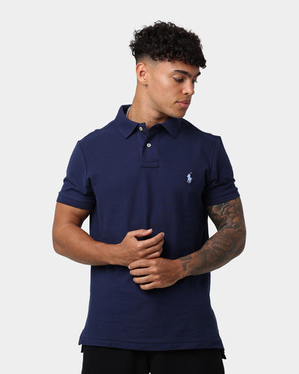 Polo Ralph Lauren Mesh Short Sleeve Polo Newport Navy/Light Blue