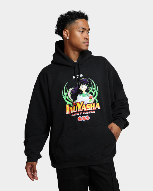 Goat Crew X InuYasha Kagome Vintage Hoodie Black Wash