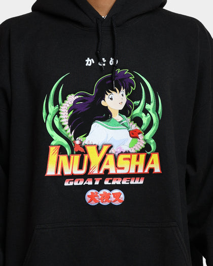 Goat Crew X InuYasha Kagome Vintage Hoodie Black Wash