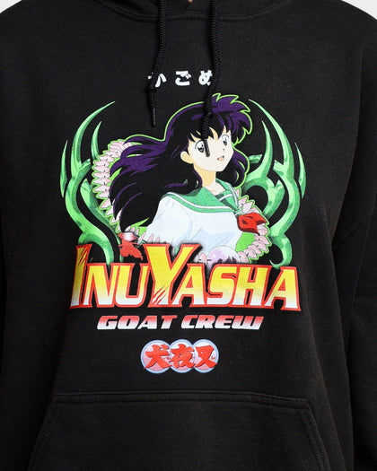 Goat Crew X InuYasha Kagome Vintage Hoodie Black Wash
