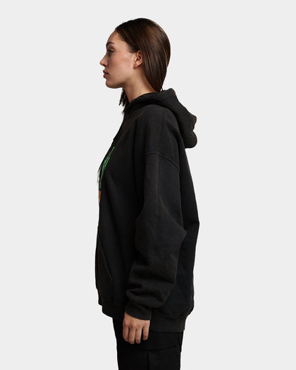 Goat Crew X InuYasha Kagome Vintage Hoodie Black Wash