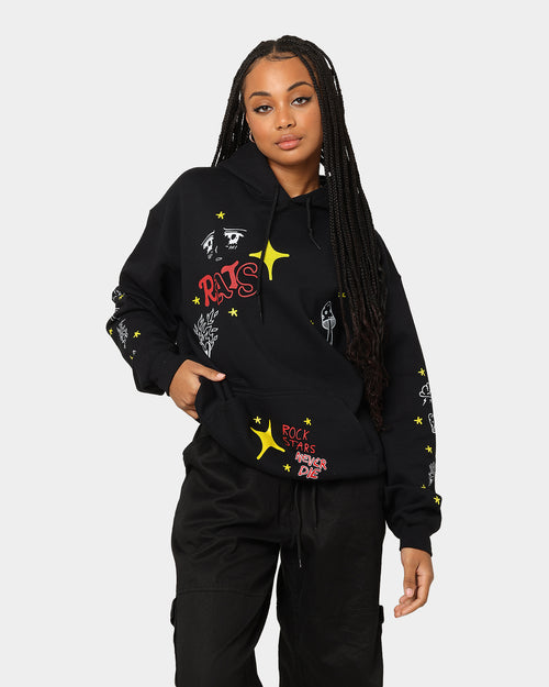 Rats Get Fat Sinners Hoodie Black