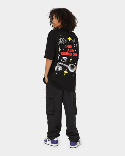 Rats Get Fat Sinners T-Shirt Black