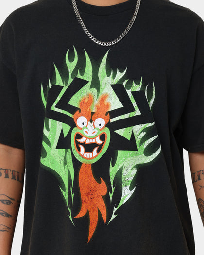 American Thrift X Samurai Jack Aku T-Shirt Black Wash