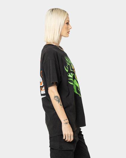 American Thrift X Samurai Jack Aku T-Shirt Black Wash