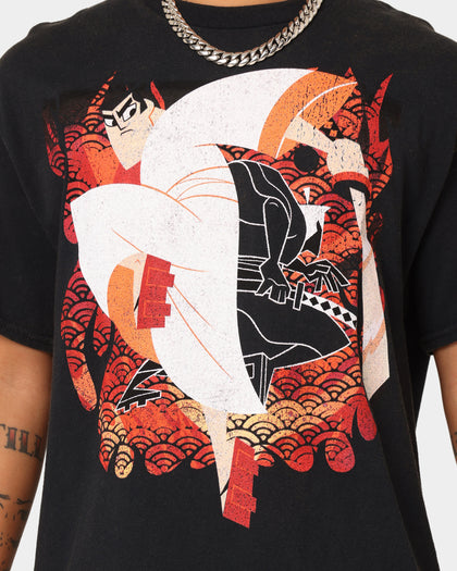 American Thrift X Samurai Jack Jack Vintage T-Shirt Black