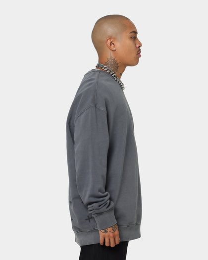 KSUBI 4X4 Biggie Crewneck Grey