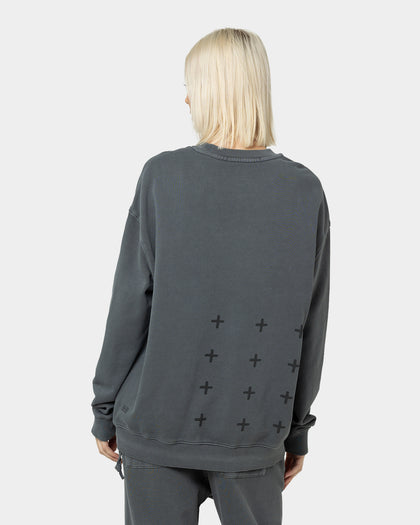 KSUBI 4X4 Biggie Crewneck Grey